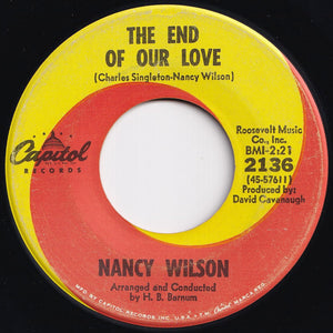 Nancy Wilson - Face It Girl, It's Over / The End Of Our Love (7 inch Record / Used)