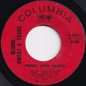 Blood, Sweat & Tears - Spinning Wheel / More And More (7 inch Record / Used)