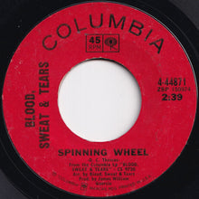 画像をギャラリービューアに読み込む, Blood, Sweat &amp; Tears - Spinning Wheel / More And More (7 inch Record / Used)
