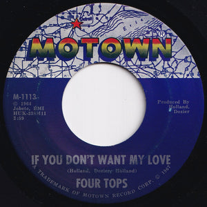 Four Tops - You Keep Running Away / If You Don't Want My Love (7 inch Record / Used)