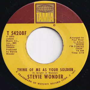 Stevie Wonder - If You Really Love Me / Think Of Me As Your Soldier (7 inch Record / Used)