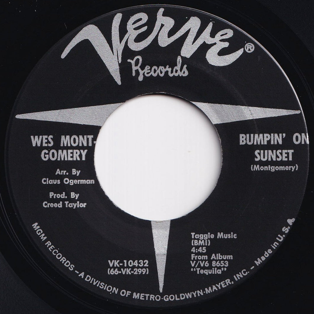 Wes Montgomery - Bumpin' On Sunset / Tequila (7 inch Record / Used)