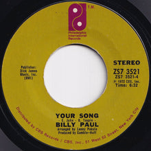 Load image into Gallery viewer, Billy Paul - Me And Mrs. Jones / Your Song (7 inch Record / Used)
