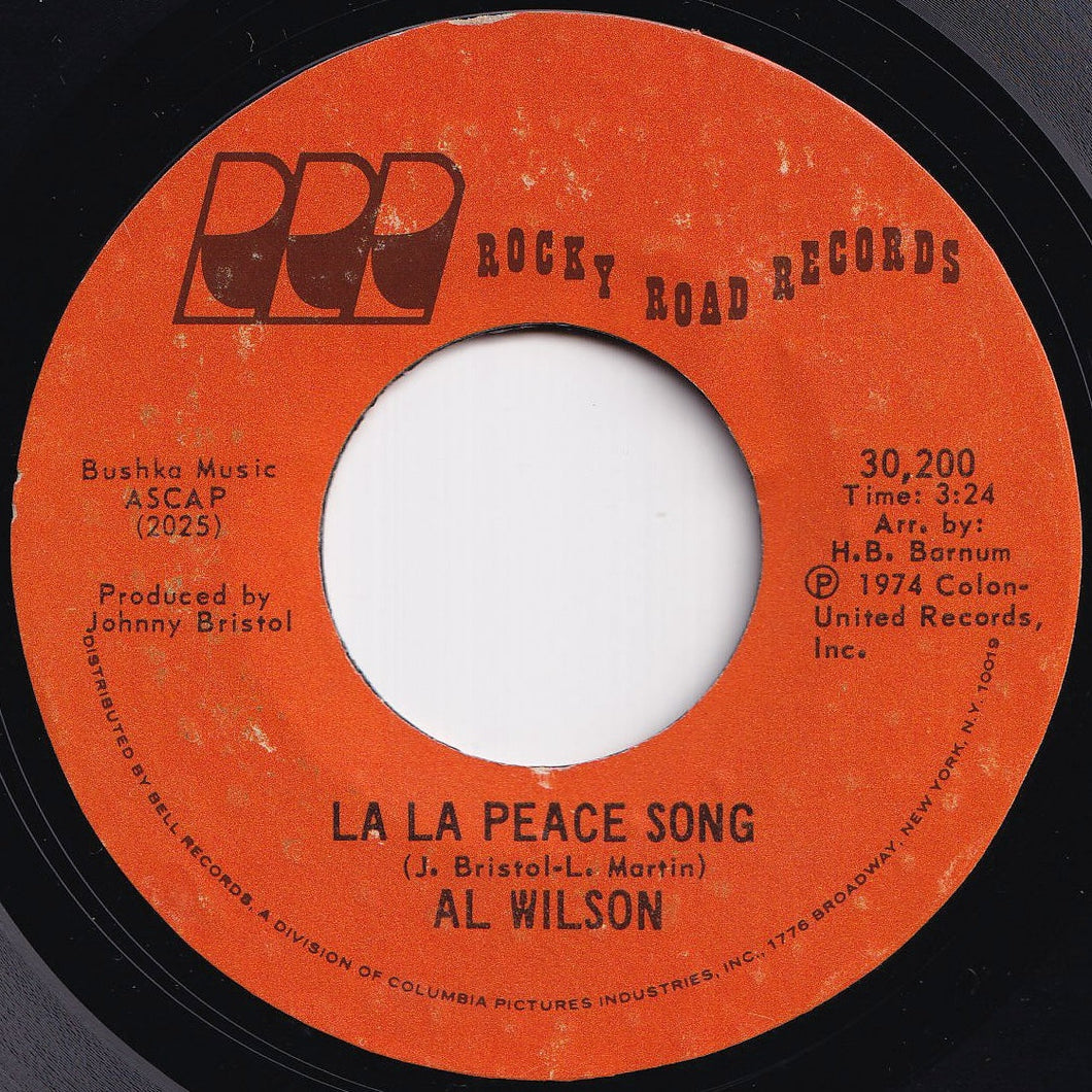 Al Wilson - La La Peace Song / Keep On Lovin' You (7 inch Record / Used)