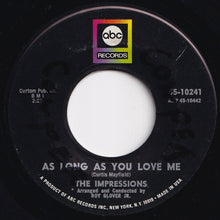 画像をギャラリービューアに読み込む, Impressions - Gypsy Woman / As Long As You Love Me (7 inch Record / Used)
