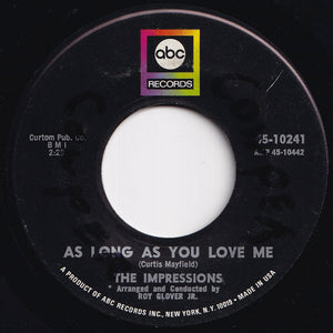 Impressions - Gypsy Woman / As Long As You Love Me (7 inch Record / Used)