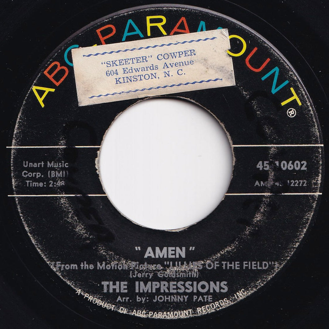 Impressions - Amen / Long, Long Winter (7 inch Record / Used)