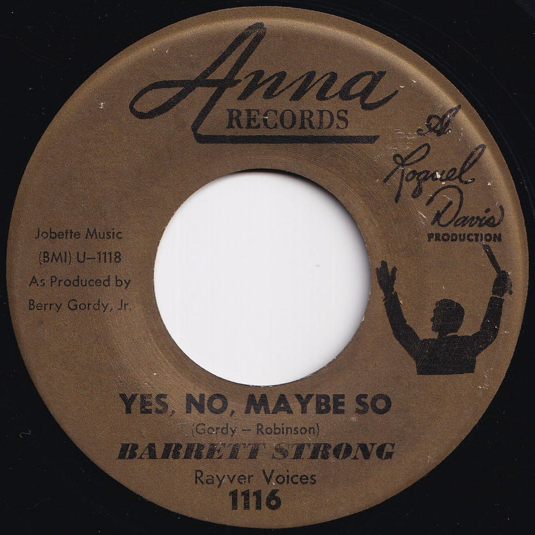 Barrett Strong - Yes, No, Maybe So / You Knows What To Do (7 inch Record / Used)