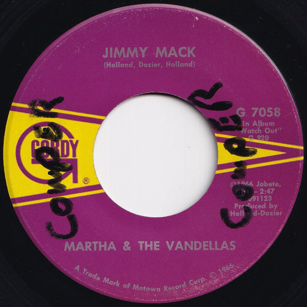 Martha & The Vandellas - Jimmy Mack / Third Finger, Left Hand (7 inch Record / Used)