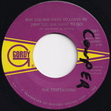 Load image into Gallery viewer, Temptations - Cloud Nine / Why Did She Have To Leave Me (Why Did She Have To Go) (7 inch Record / Used)
