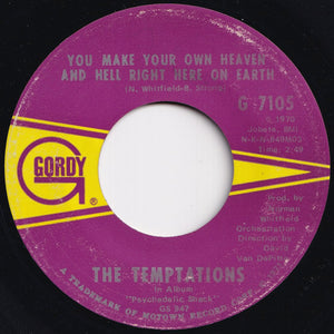 Temptations - Just My Imagination (Running Away With Me) / You Make Your Own Heaven And Hell Right Here On Earth (7 inch Record / Used)