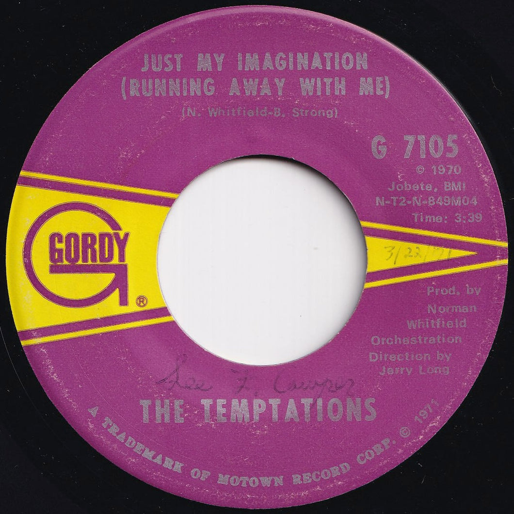 Temptations - Just My Imagination (Running Away With Me) / You Make Your Own Heaven And Hell Right Here On Earth (7 inch Record / Used)