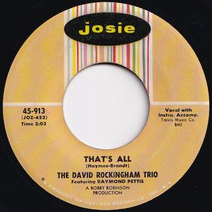 David Rockingham Trio - That's All / Dawn (7 inch Record / Used)