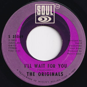 Originals - The Bells / I'll Wait For You (7 inch Record / Used)