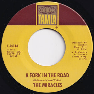 Miracles - The Tracks Of My Tears / A Fork In The Road (7 inch Record / Used)