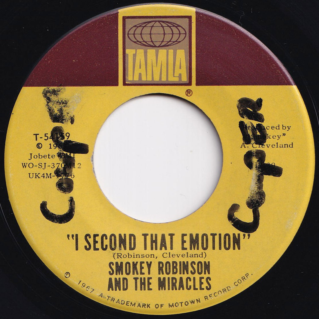 Smokey Robinson And The Miracles - I Second That Emotion / You Must Be Love (7 inch Record / Used)