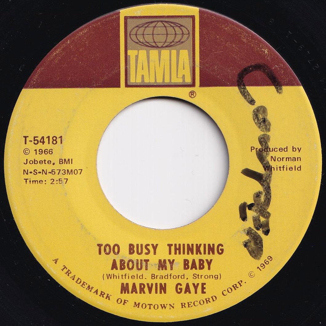 Marvin Gaye - Too Busy Thinking About My Baby / Wherever I Lay My Hat (That's My Home) (7 inch Record / Used)