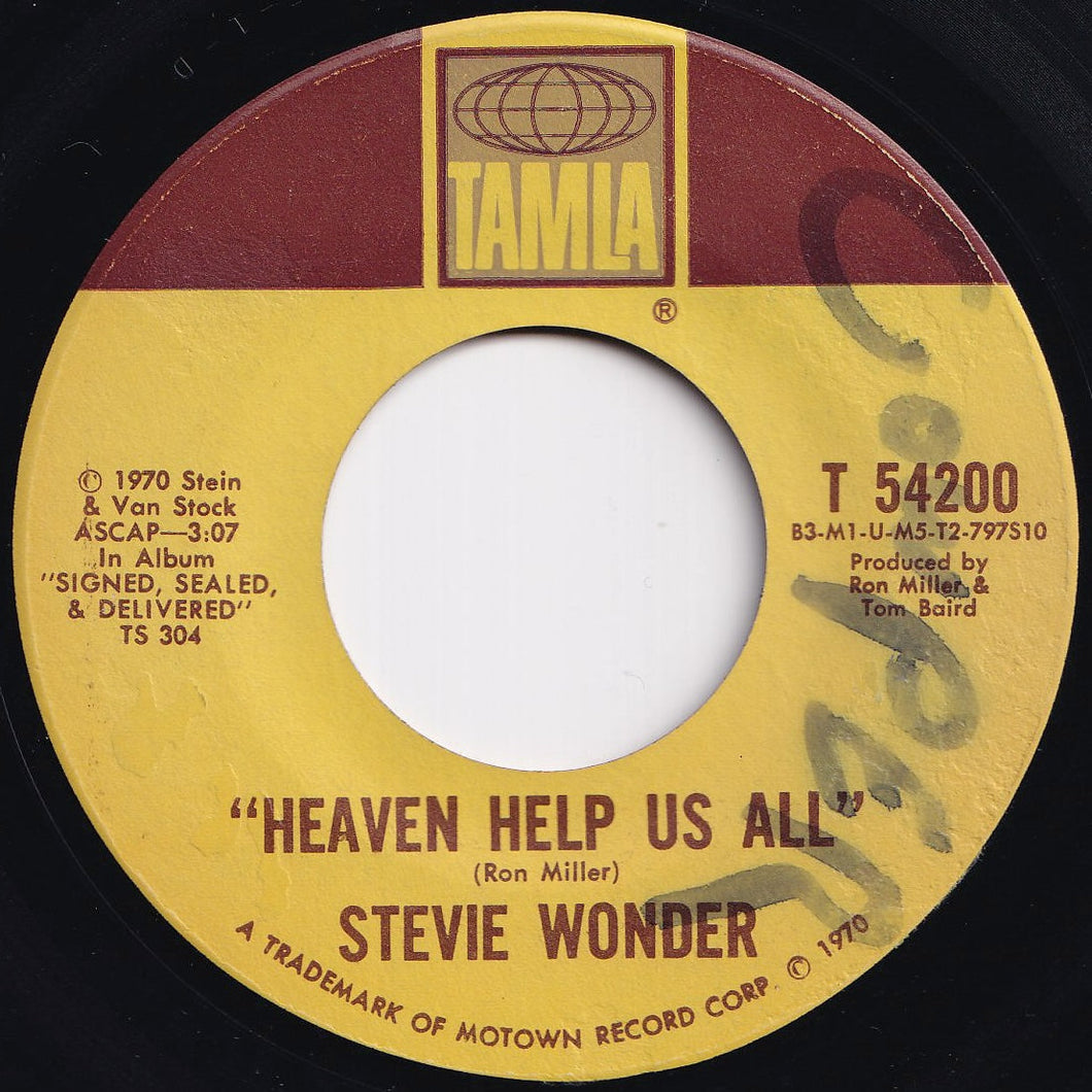 Stevie Wonder - Heaven Help Us All / I Gotta Have A Song (7 inch Record / Used)