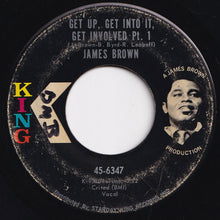 画像をギャラリービューアに読み込む, James Brown - Get Up, Get Into It, Get Involved (Part 1) / (Part 2) (7 inch Record / Used)
