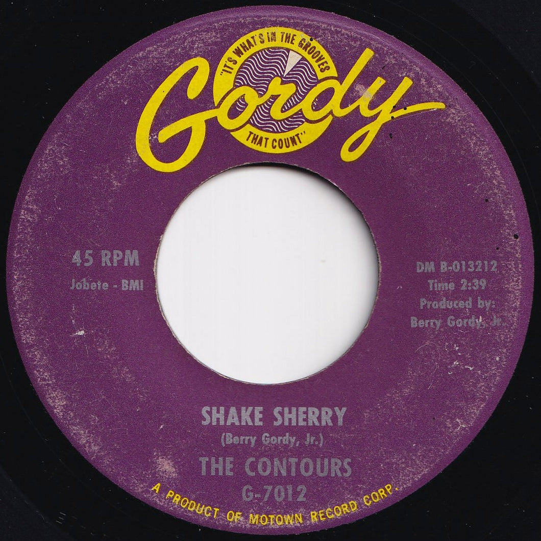 Contours - Shake Sherry / You Better Get In Line (7 inch Record / Used)