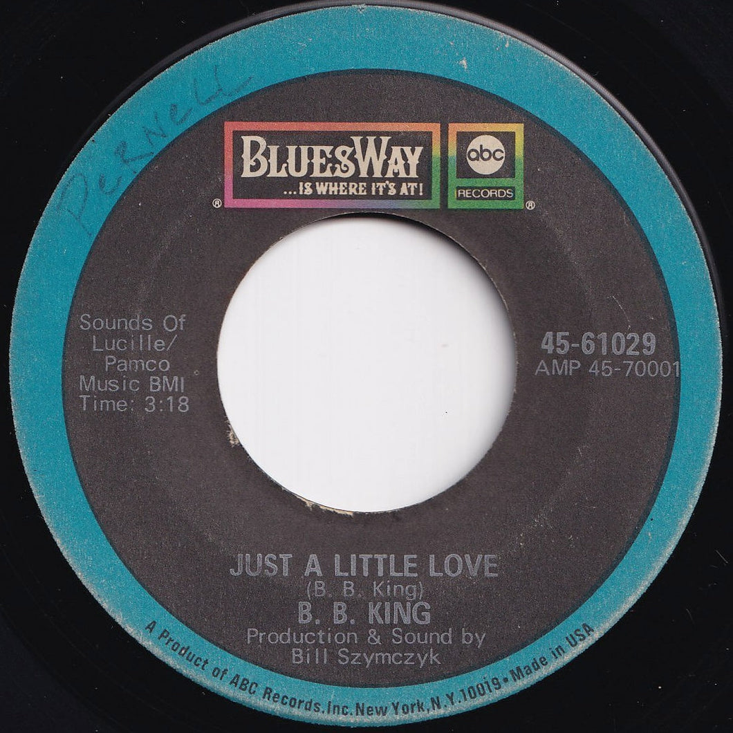 B.B. King - Just A Little Love / My Mood (7 inch Record / Used)