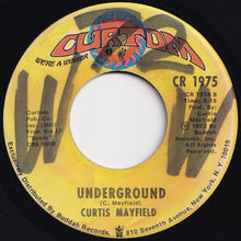 画像をギャラリービューアに読み込む, Curtis Mayfield - Freddie&#39;s Dead (Theme From Superfly) / Underground (7 inch Record / Used)
