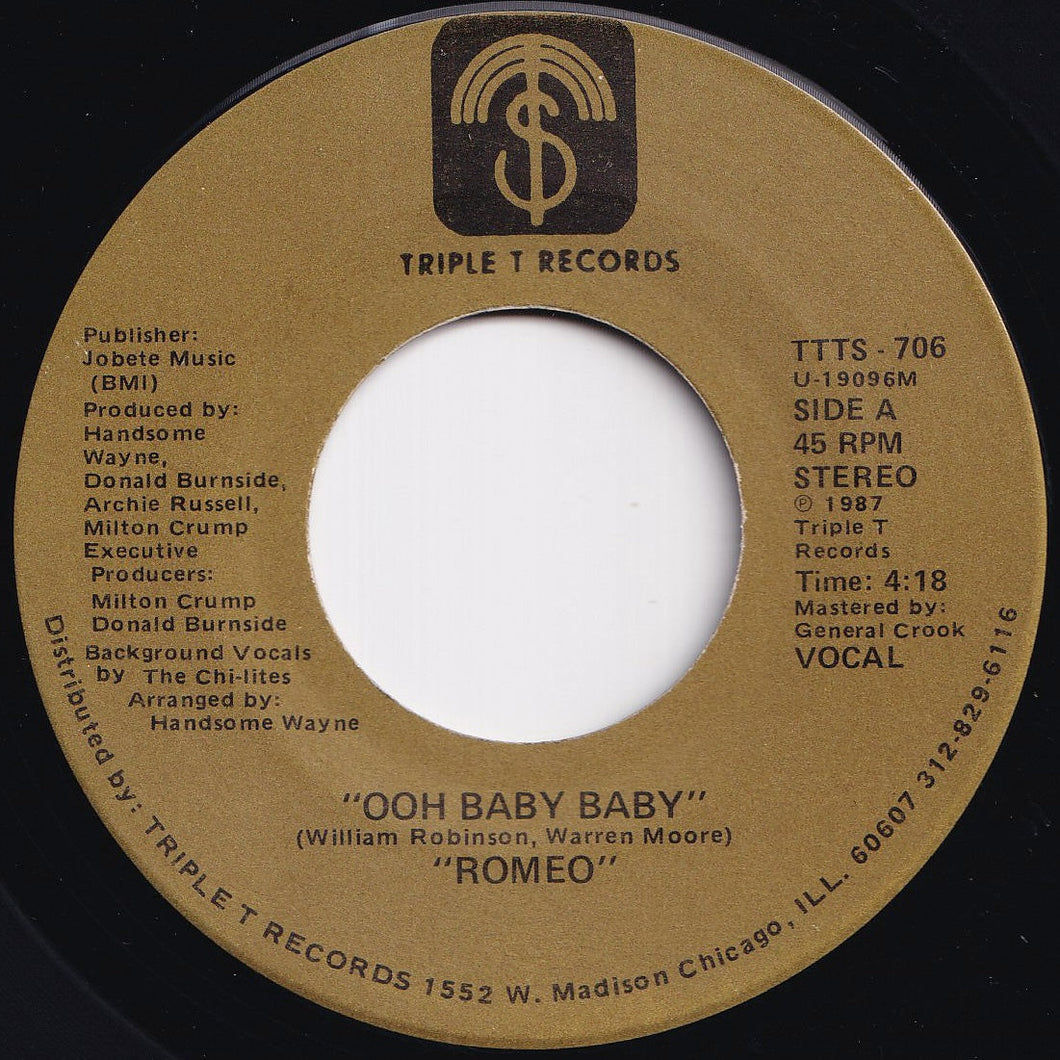 Romeo - Ooh Baby Baby / (Instrumental) (7 inch Record / Used)