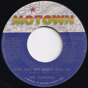 Supremes - He's My Man / Give Out, But Don't Cry Up (7 inch Record / Used)