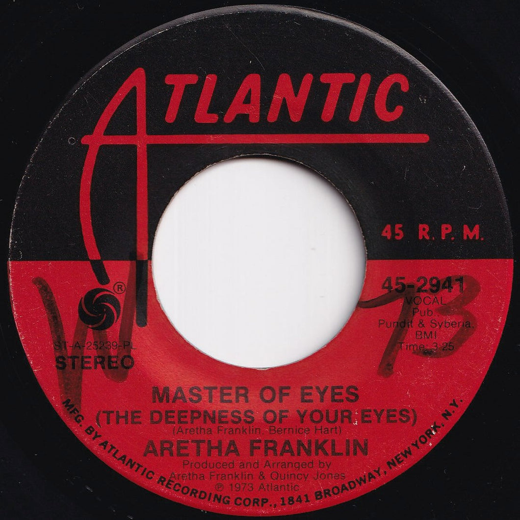 Aretha Franklin - Master Of Eyes (The Deepness Of Your Eyes) / Moody's Mood For Love (7 inch Record / Used)