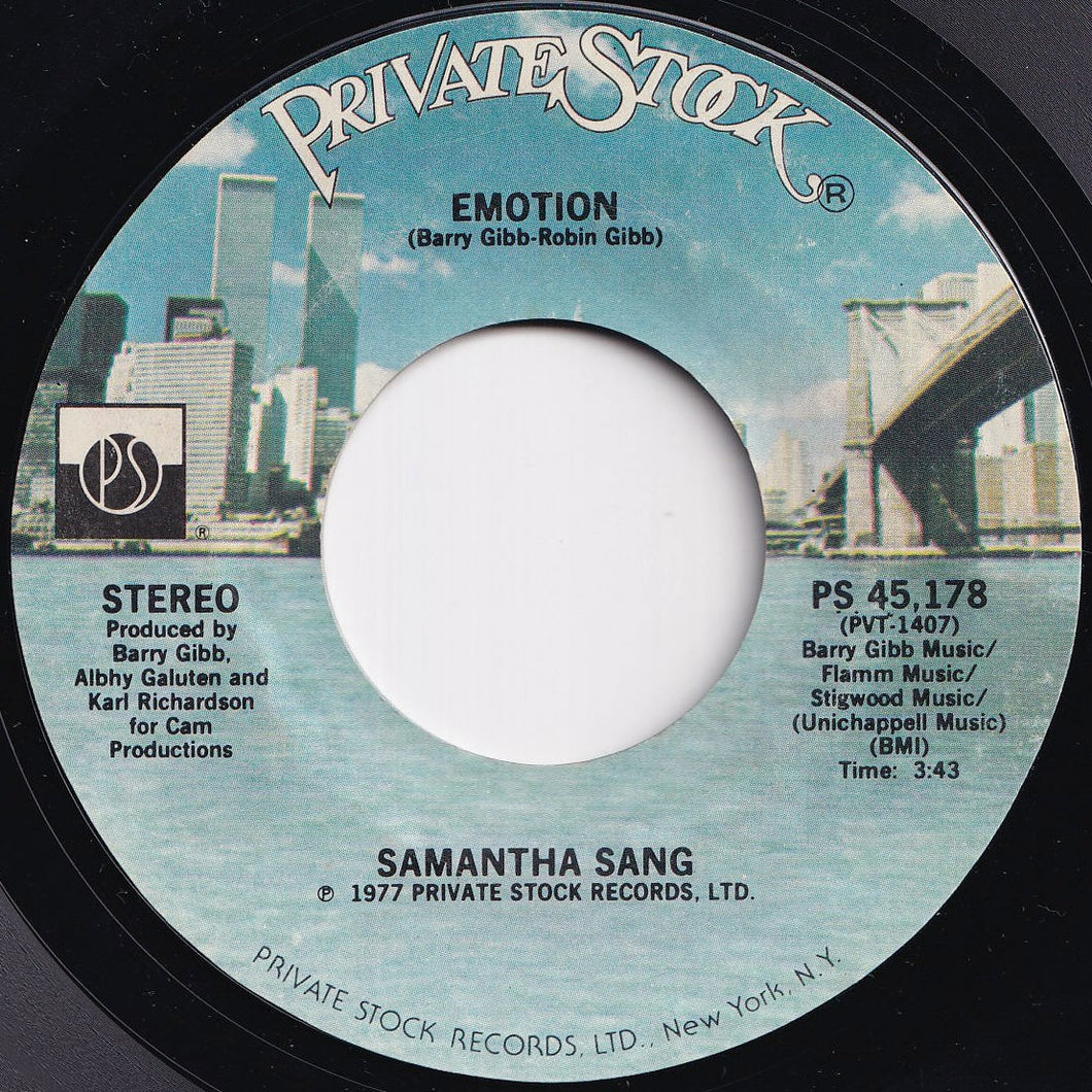 Samantha Sang - Emotion / When Love Is Gone (7 inch Record / Used)
