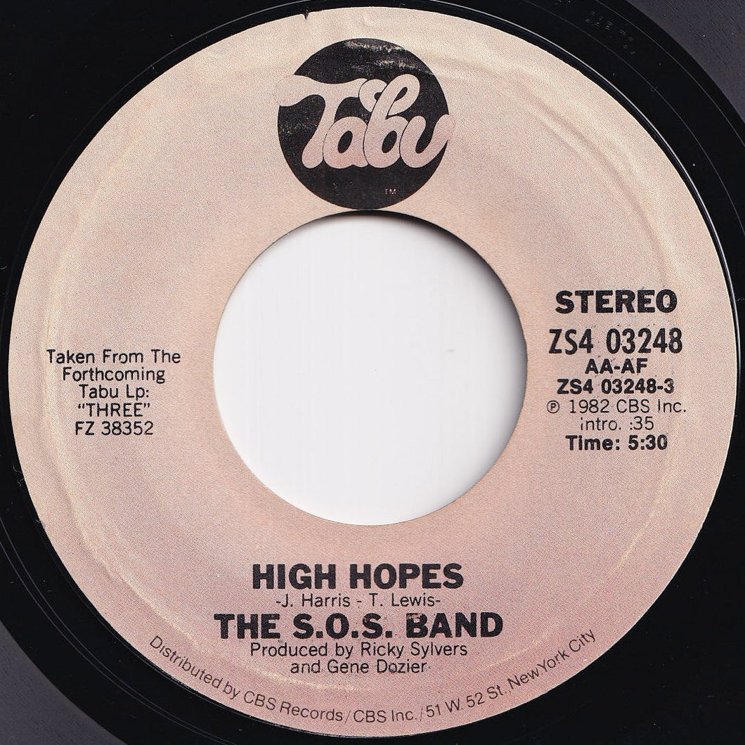 S.O.S. Band - High Hopes / Good & Plenty (7 inch Record / Used)
