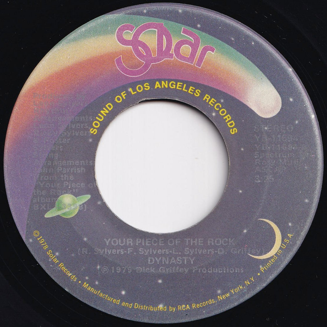 Dynasty - I Don't Want To Be A Freak (But I Can't Help Myself) / Your Piece Of The Rock (7 inch Record / Used)
