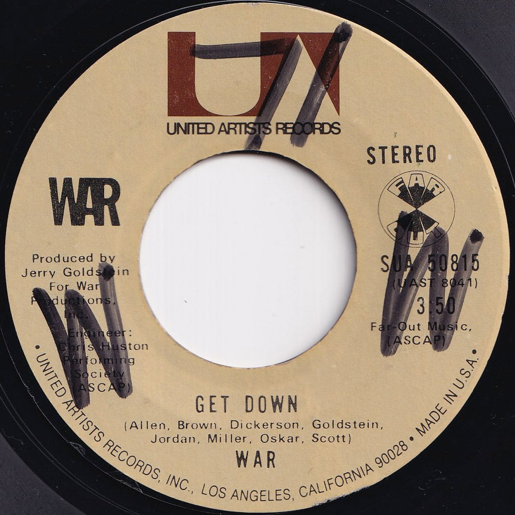 War - Get Down / All Day Music (7 inch Record / Used)