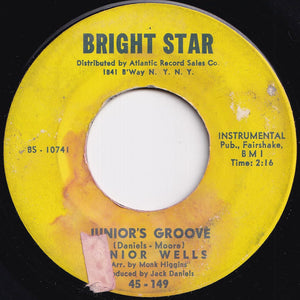 Junior Wells - Up In Heah / Junior's Groove (7 inch Record / Used)