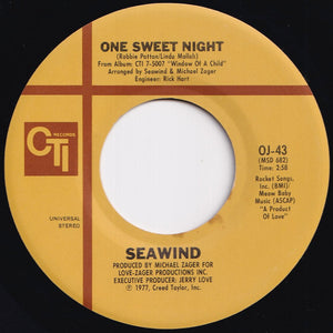 Seawind - One Sweet Night / Do Listen To (7 inch Record / Used)