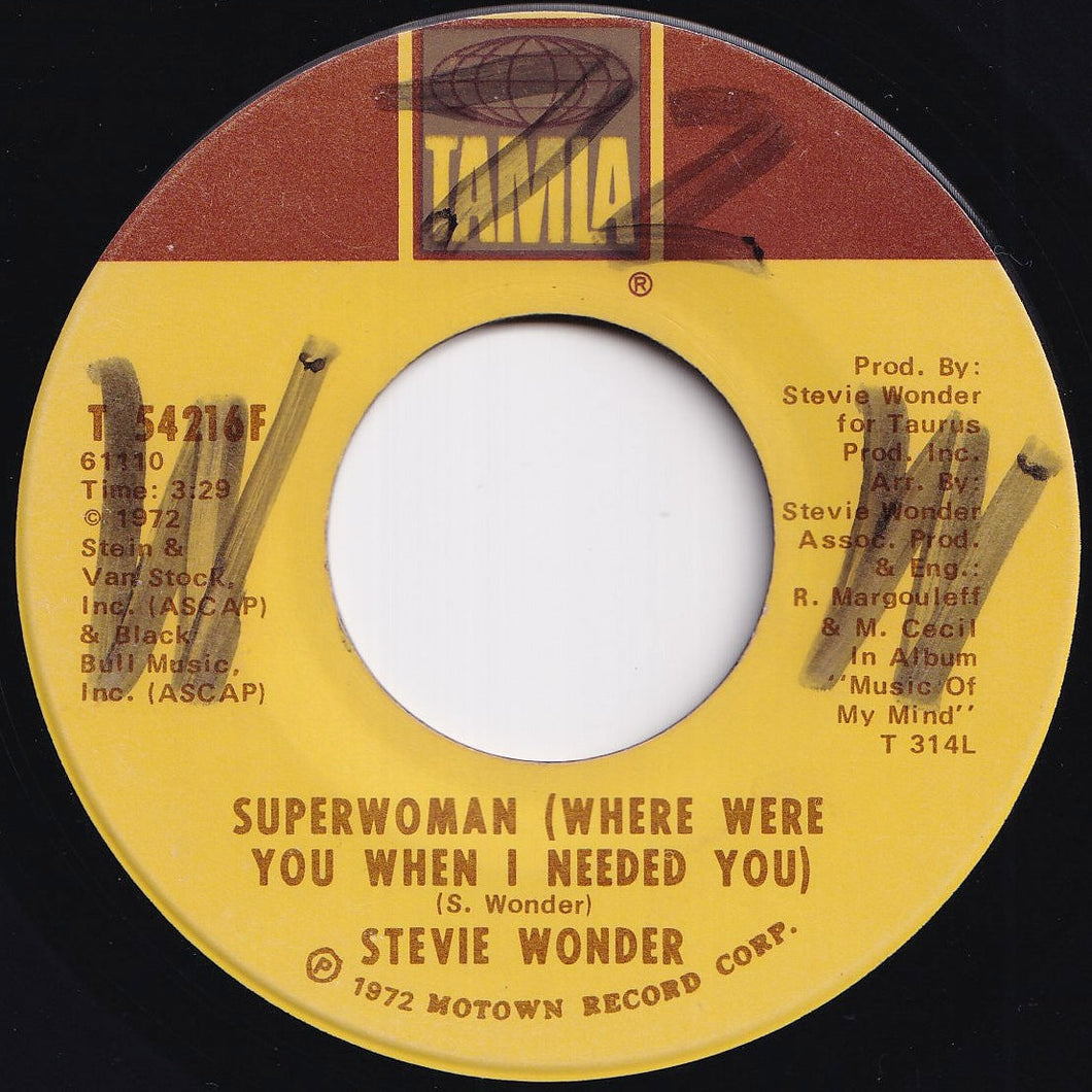 Stevie Wonder - Superwoman (Where Were You When I Needed You) / I Love Every Little Thing About You (7 inch Record / Used)