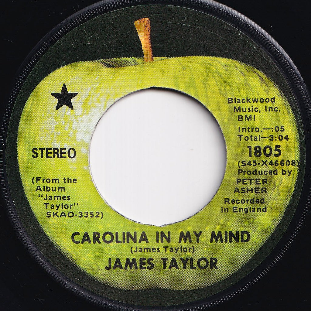James Taylor - Carolina In My Mind / Something's Wrong (7 inch Record / Used)