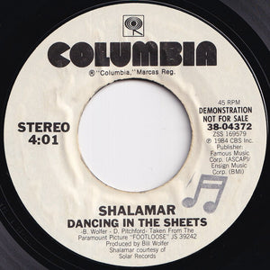 Shalamar - Dancing In The Sheets / Dancing In The Sheets (7 inch Record / Used)