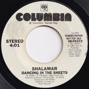 Shalamar - Dancing In The Sheets / Dancing In The Sheets (7 inch Record / Used)