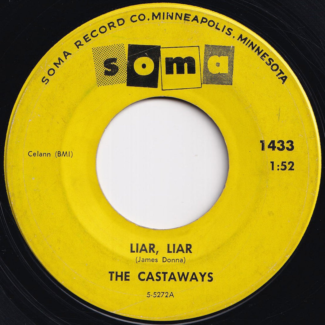 Castaways - Liar, Liar / Sam (7 inch Record / Used)