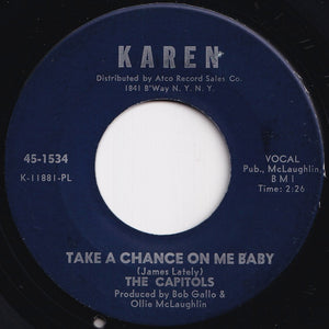 Capitols - Patty Cake / Take A Chance On Me Baby (7 inch Record / Used)