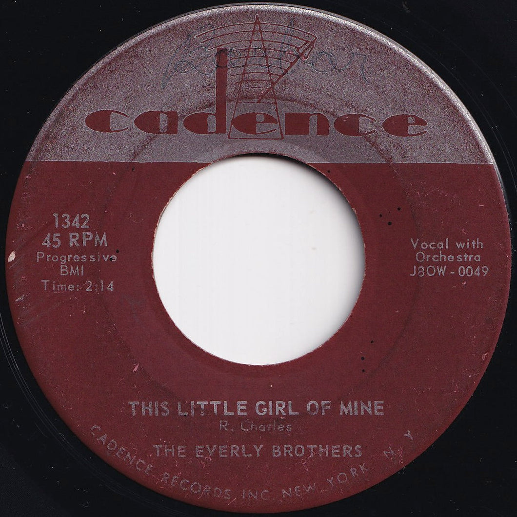 Everly Brothers - This Little Girl Of Mine / Should We Tell Him (7 inch Record / Used)