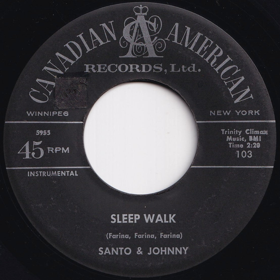 Santo & Johnny - Sleep Walk / All Night Diner (7 inch Record / Used)