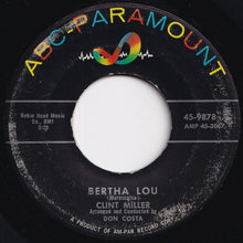 画像をギャラリービューアに読み込む, Clint Miller - Bertha Lou / Doggone It Baby, I&#39;m In Love (7 inch Record / Used)
