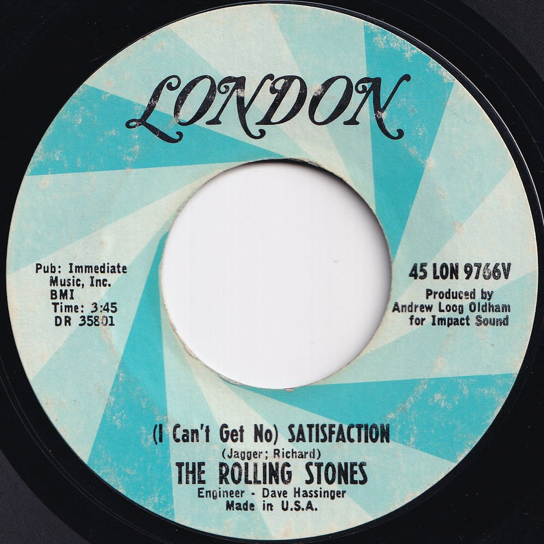 Rolling Stones - (I Can't Get No) Satisfaction / The Under Assistant West Coast Promotion Man (7 inch Record / Used)