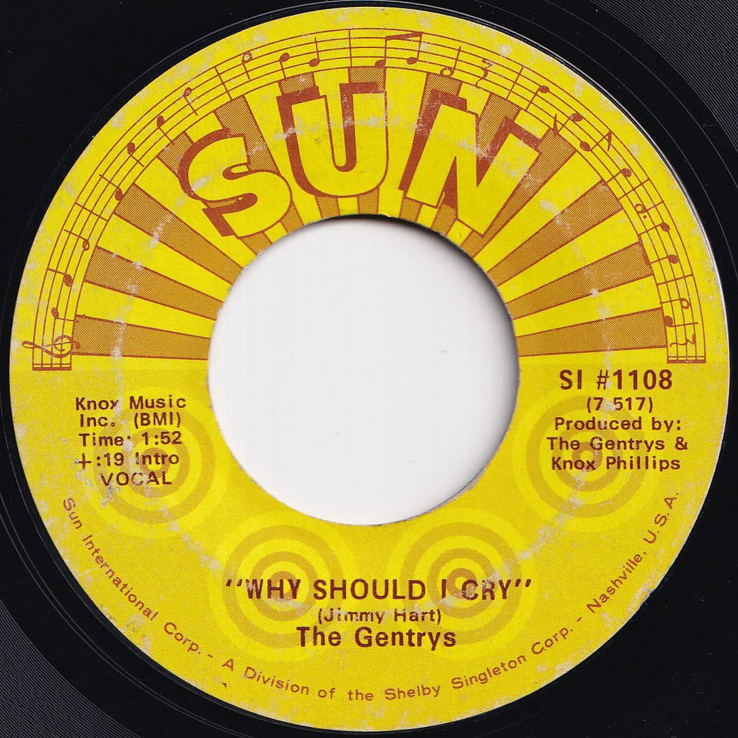 Gentrys - Why Should I Cry / I Need Love (7 inch Record / Used)