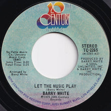 画像をギャラリービューアに読み込む, Barry White - Let The Music Play / (Instrumental) (7 inch Record / Used)
