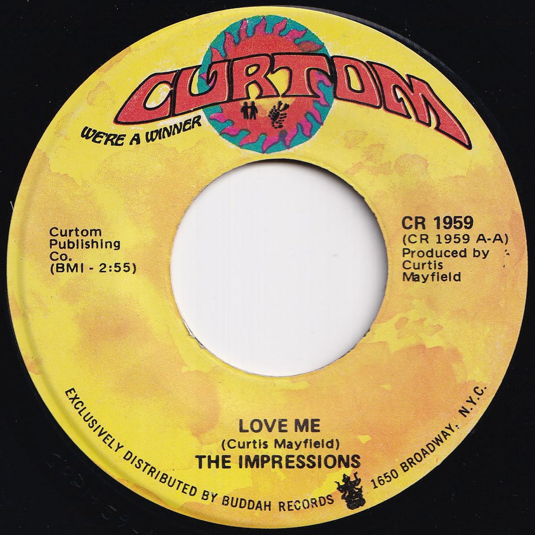 Impressions - Love Me / Do You Wanna Win (7 inch Record / Used)