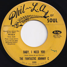 Load image into Gallery viewer, Fantastic Johnny C - (She&#39;s) Some Kind Of Wonderful / Baby, I Need You (7 inch Record / Used)
