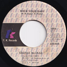 画像をギャラリービューアに読み込む, George McCrae - Rock Your Baby / (Part 2) (7 inch Record / Used)
